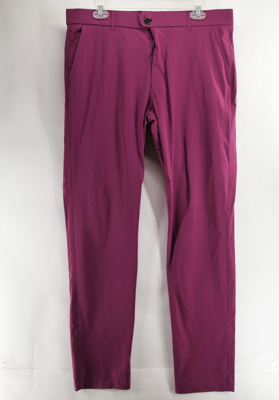 GREYSON Men's 34x32 Plum Red Performance Athletic Golf Pants Stretch Blend